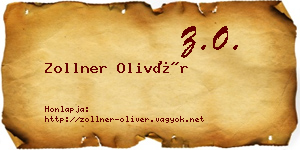 Zollner Olivér névjegykártya